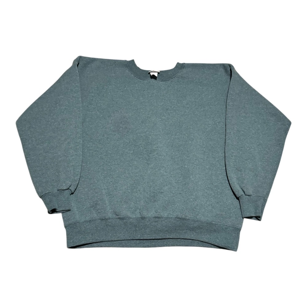 Vintage 90s Bold Spirit Light Green‎ Cotton Blend Crewneck Sweatshirt Women's XL
